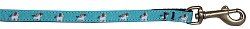 Blue Unicorn Nylon Pet Leash 3/8in by 4ft