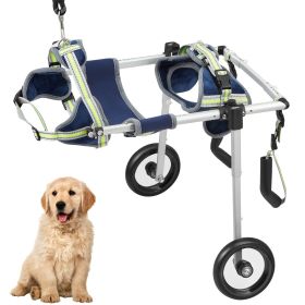 VEVOR 2 Wheels Dog Wheelchair for Back Legs, Pet Wheelchair Lightweight & Adjustable Assisting in Healing, Dog Cart/Wheelchair for Injured, Disabled