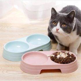 Dog Bowl Pet Feeding Macarone l Anti-overturning Pet Bowls Feeder For  Dogs Pet Supplies (Color: Pink)