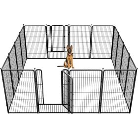 Pet Door 45 Inch 16 Panels Dog Playpen for Yard RV Camping Cat Supplies Products Home Garden (Color: 48 Panels, size: 32 inch)